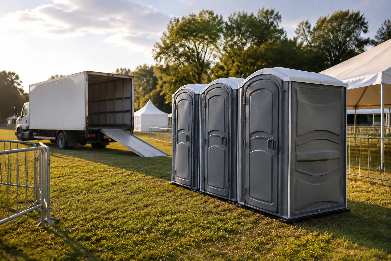 Portable restroom rental planning for Benton, LA